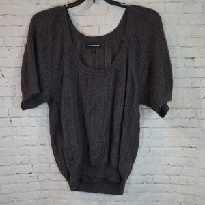 Express Charcoal Scoop Neck Sweater M